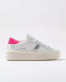 HILL LOW PLATFORM COLORED WHITE-FUXIA