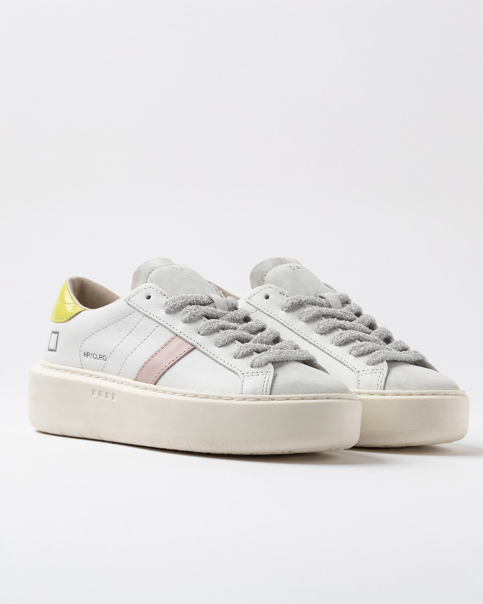 HILL LOW PLATFORM COLORED WHITE-LEMON