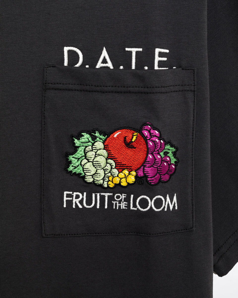 T-SHIRT EMBROIDERY ANTHRACITE
